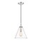 Z-Lite Harper 1 Light Pendant, Polished Nickel & Clear 3034P11-PN - alternate 6